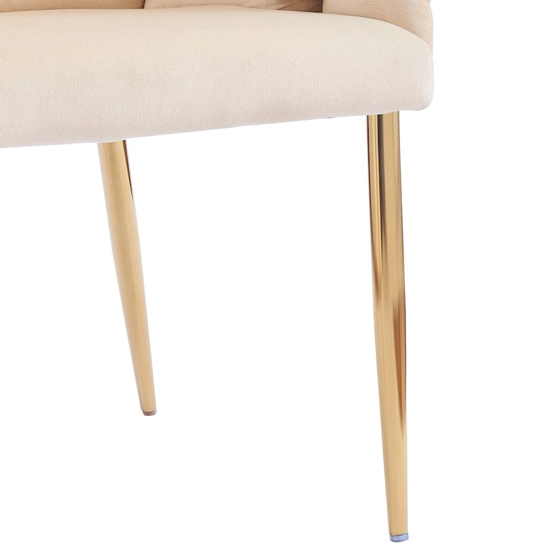 Fauteuil d'appoint de luxe fait main avec pieds dorés, fauteuil moderne en velours pour salon et chambre