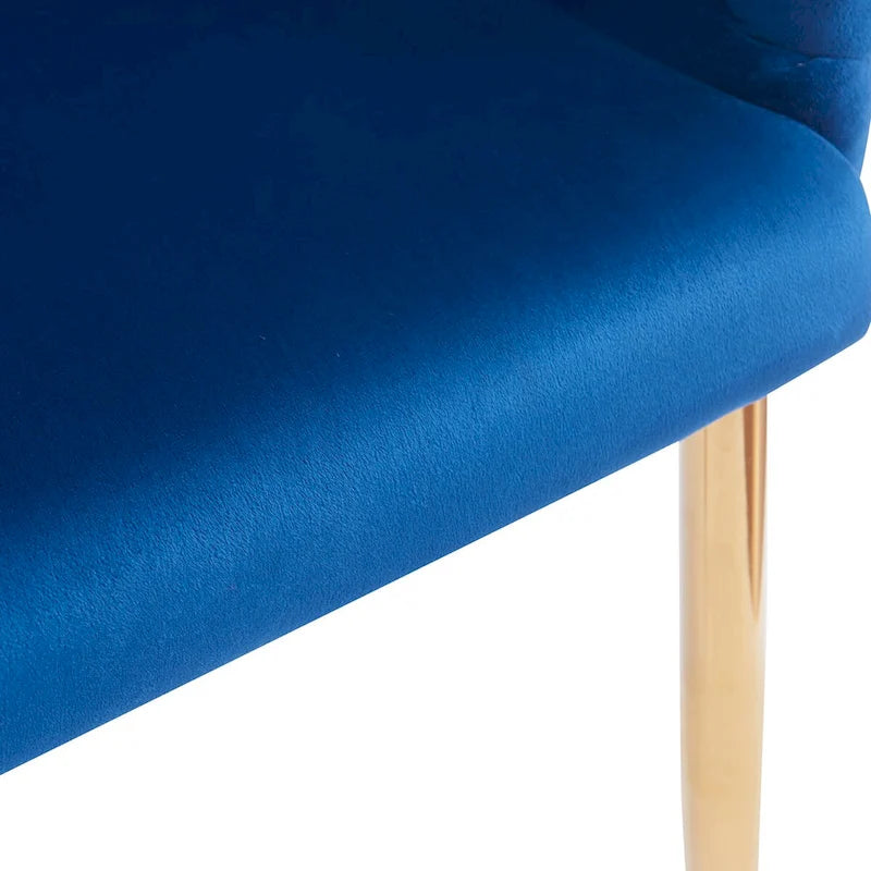 Fauteuil d'appoint de luxe fait main avec pieds dorés, fauteuil moderne en velours pour salon et chambre