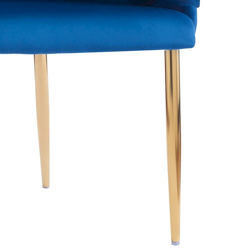 Fauteuil d'appoint de luxe fait main avec pieds dorés, fauteuil moderne en velours pour salon et chambre