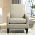 Fauteuil au style minimaliste et élégant, avec structure en bois massif et nouvelle mousse moelleuse