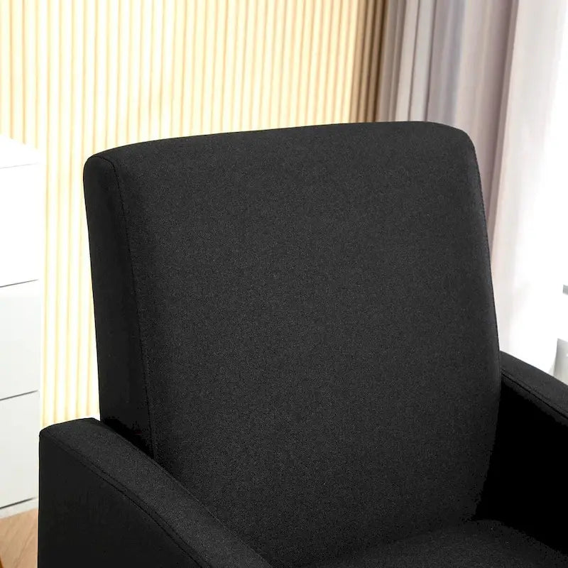 Fauteuil au style minimaliste et élégant, avec structure en bois massif et nouvelle mousse moelleuse