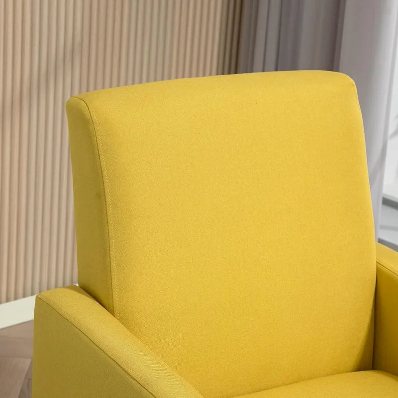 Fauteuil au style minimaliste et élégant, avec structure en bois massif et nouvelle mousse moelleuse