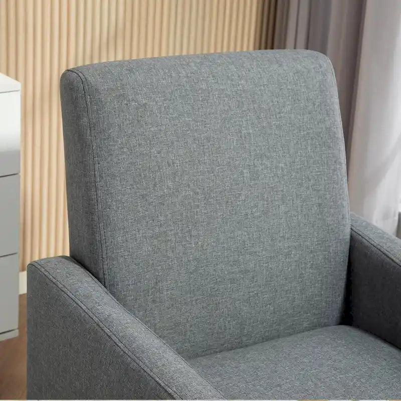 Fauteuil au style minimaliste et élégant, avec structure en bois massif et nouvelle mousse moelleuse