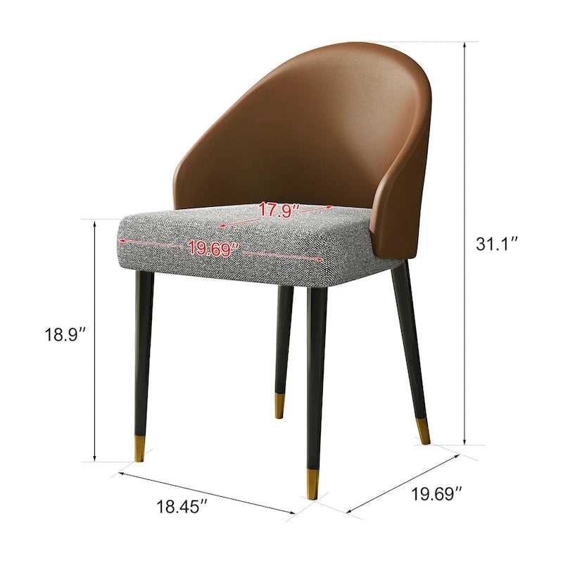 Ensemble de salle à manger 9 pièces comprenant une table rectangulaire extensible en pierre frittée (94,48 cm) et 8 chaises en similicuir.
